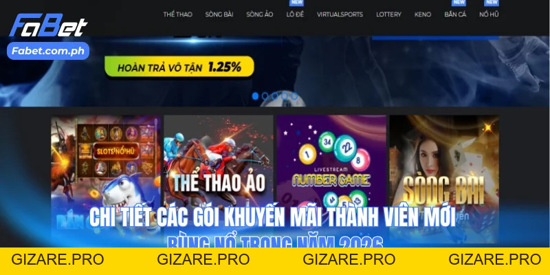 Khuyến Mãi Thành Viên Mới| Cơ Hội Nhận Thưởng Khủng Tại Fabet - gizare